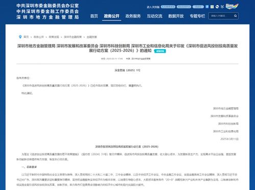 1萬家 15 增長 500萬平方米產業空間載體 深圳發布最新風投創投行動方案,這些發展目標值得關注